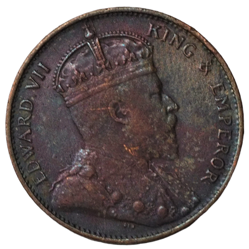 1 Cent- Edward VII Ceylon ( Sri Lanka  ) 1905 Coin     KM# 102