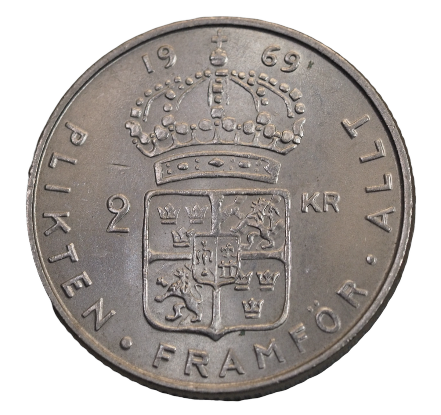 Sweden Gustaf VI Adolf  1969 2 Kr. Coin