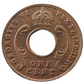 1942, East Africa, George VI One Cent Coin