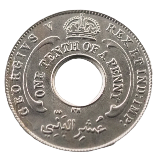 British West Africa 1/10 Penny, "British colony (1907- 1968)" Coin