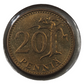 20 Pennia Finland 1976 Coin, Aluminium-Bronze, KM# 1002016