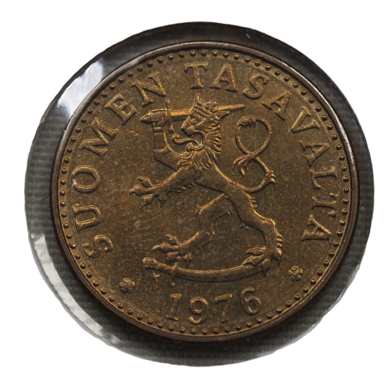 1976 Finland 20 Pennia Coin, Aluminium-Bronze