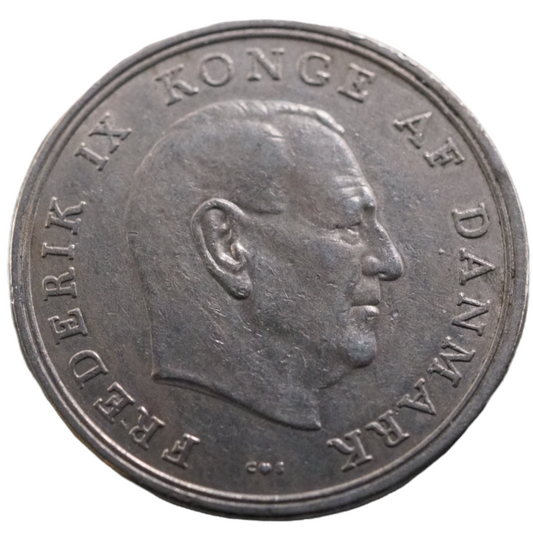 Danish Coin, 5 Kroner, Federik IX Konge Af Danmark, 1960