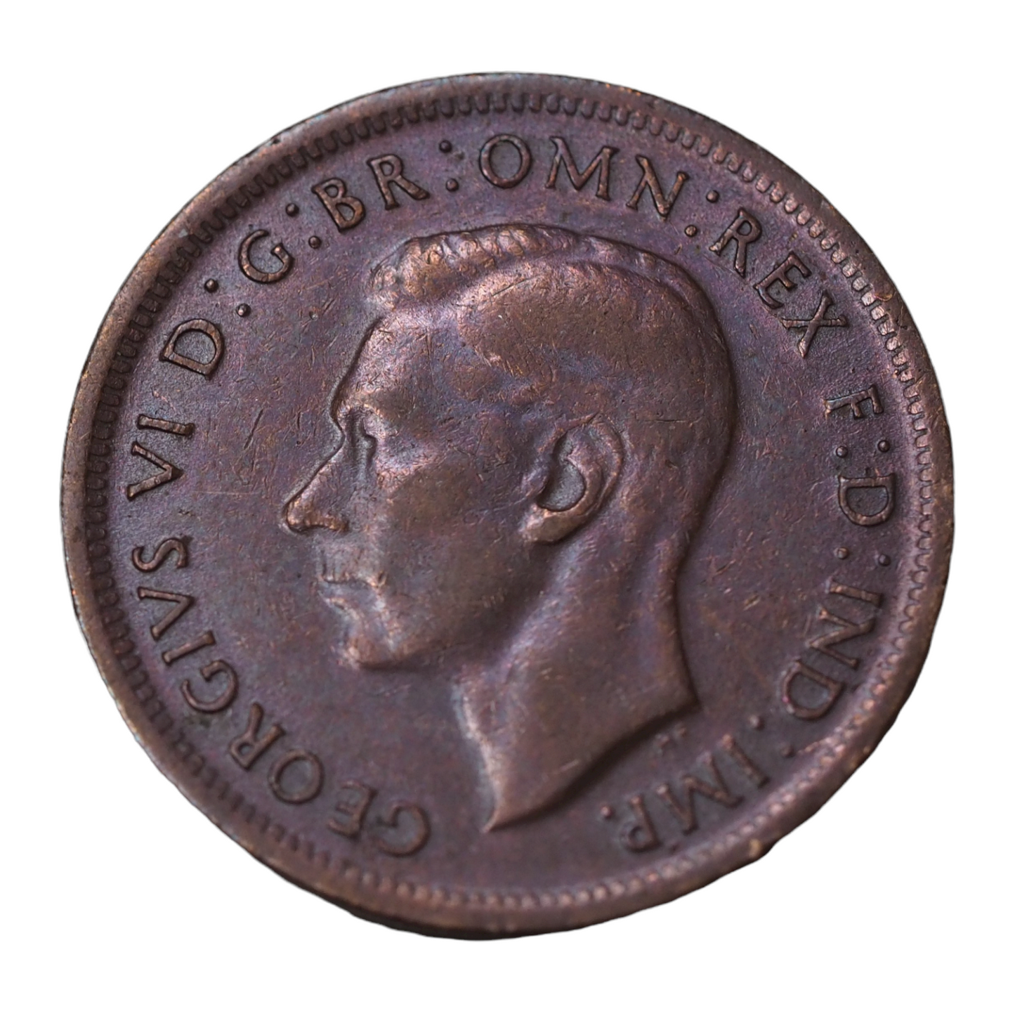 Australian 1943 Half Penny Coin