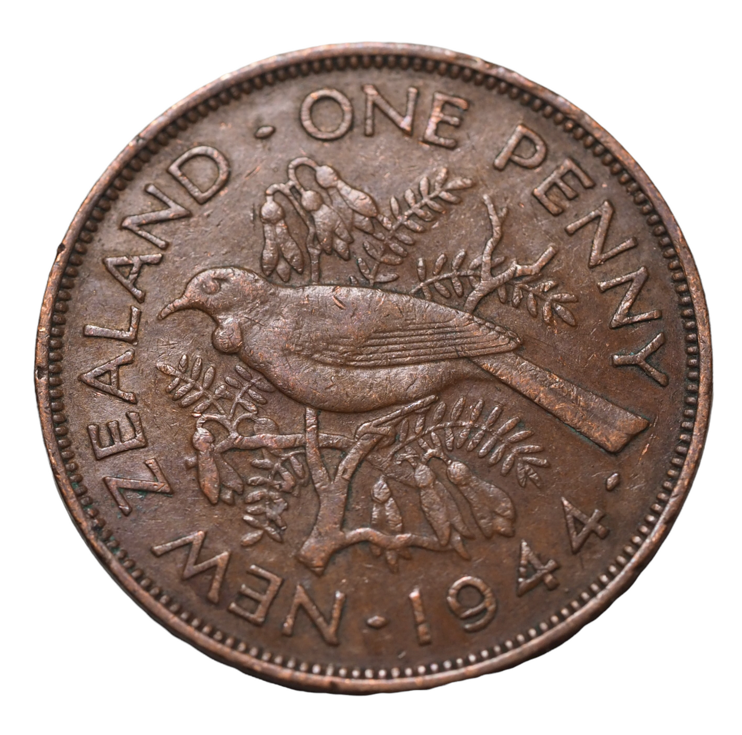 New zealand 1944  One penny