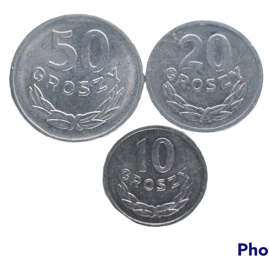 Coins Poland  50 groszy- 1984; 20;10 groszy- 1970