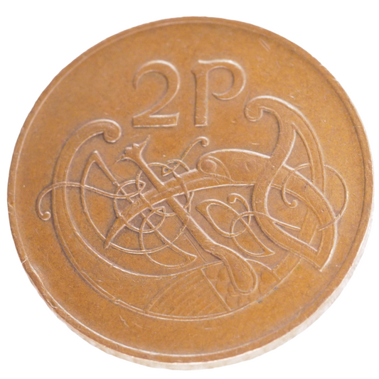 2p Ireland, 1980 Coin- Harp and Celtic Bird- Eire/ Ireland two pingin/ two pence, KM# 21