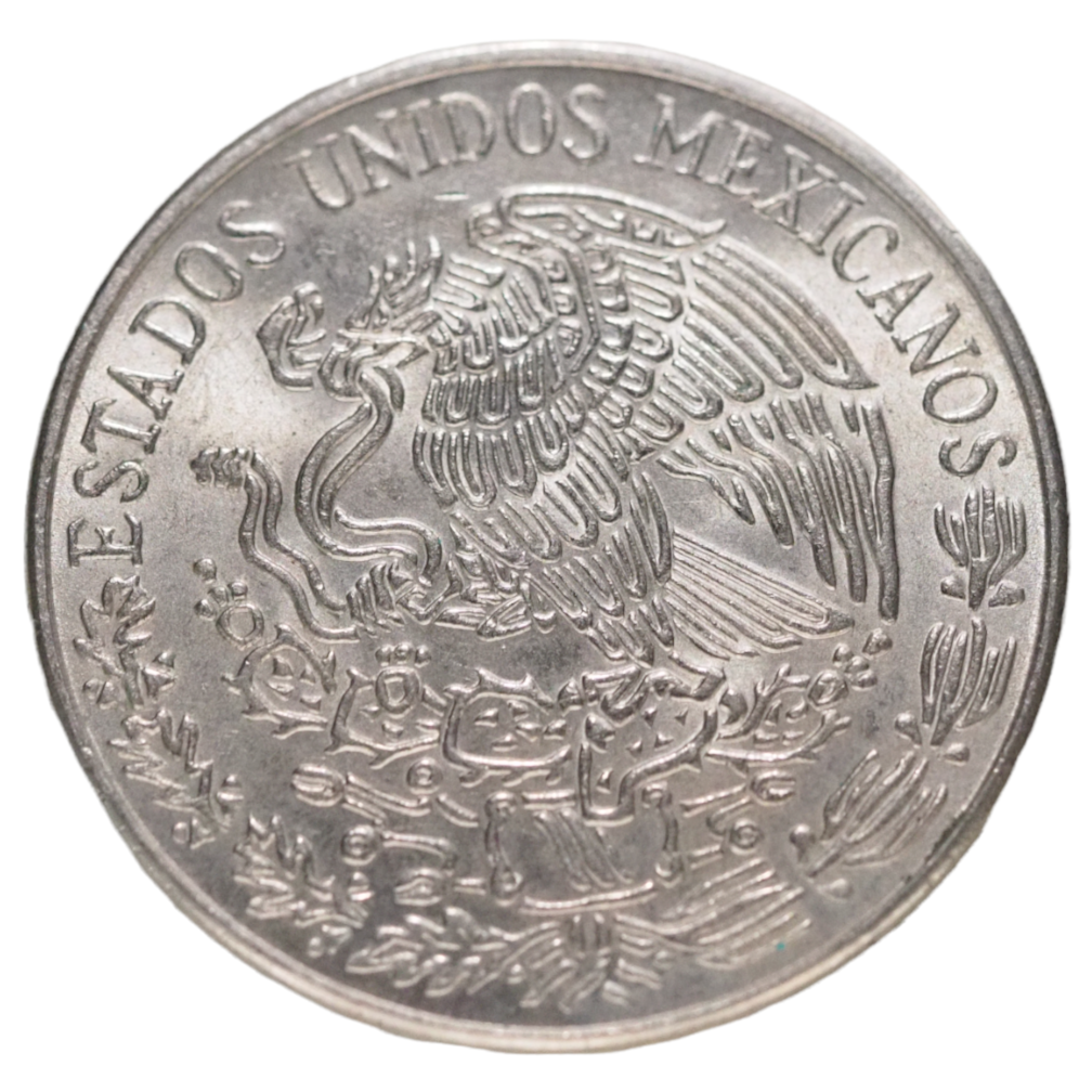 Mexico, 1973 Cinco 5 Peso Coin Vintage Old Mexican Currency