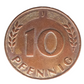 Germany, BRD  10Pfennig 1949-j,  Bank Deutscher Lander Coin