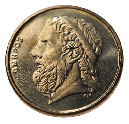 Greek 50 Drachmes ' Homer'' 2000 KM#147 UNC Coin