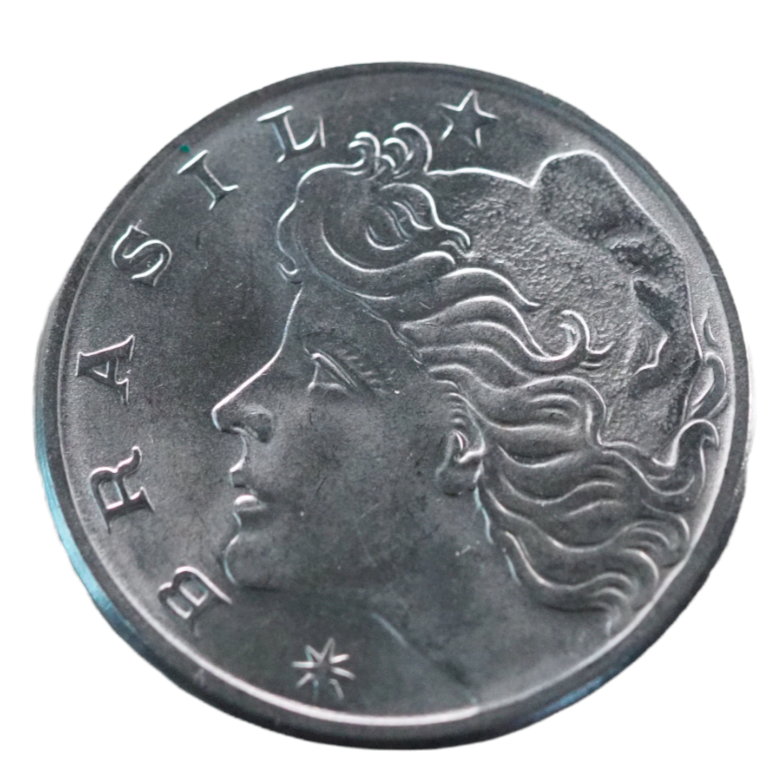 Coin , Brazil 20 Centavos 1977