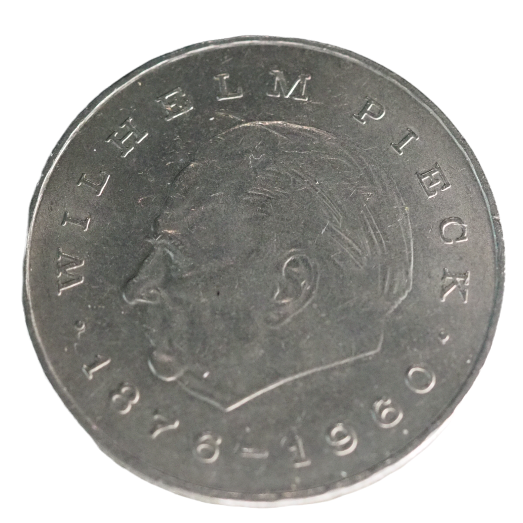 East Germany 20 Mark 1972A, Wilhelm Piesk 1876-1960, Coin  KM# 42