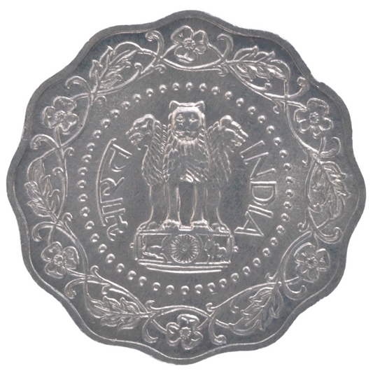 Coin, INDIA- REPUBLIC, 10Paise, 1974 Bombay Coin  KM# 27.1