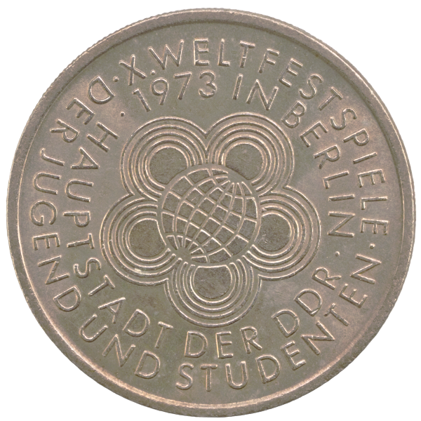 Germany, 10 Mark  DDR X. Weltfestspiele der Jugend und Studenten in Berlin 1973 Coin  KM# 44