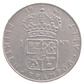 1 kr. Sweden 1964 Silver Coin   KM# 826