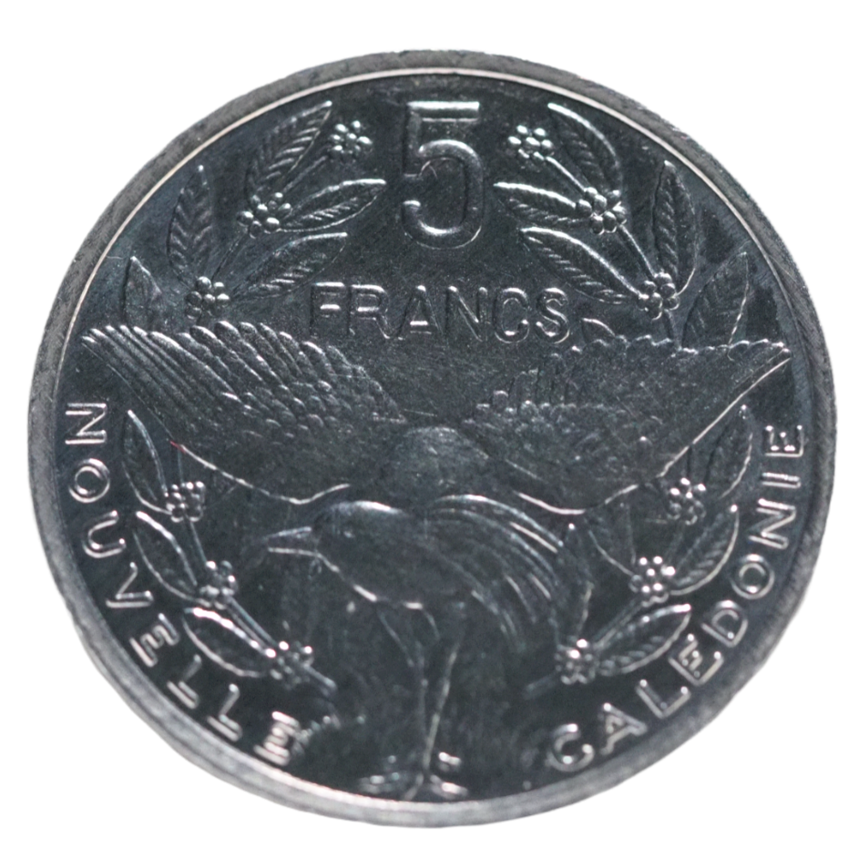 France, New Caledonia  5 Francs 2001 Coin