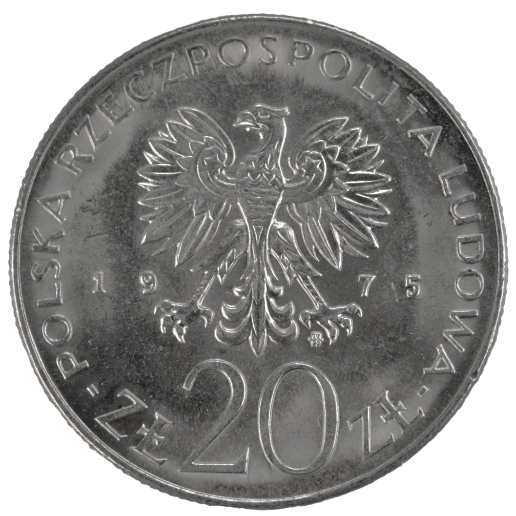 20 ZL.  Poland, International Women's Year, 1975 Coin   Y#75