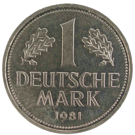 Germany, 1  Deutsche Mark 1981 Coin    KM# 110