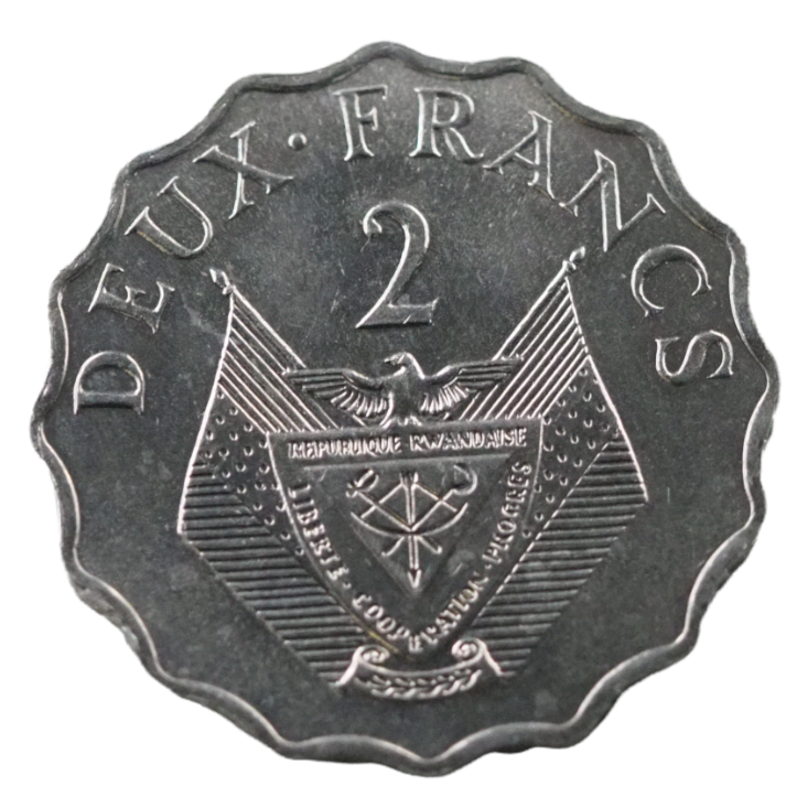 Coin Rwanda 2 Francs  1970,  N# 4447
