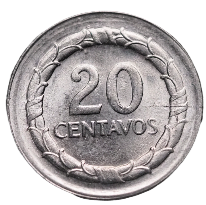 Colombia, 20 Centavos  1967 Coin,   # A6099
