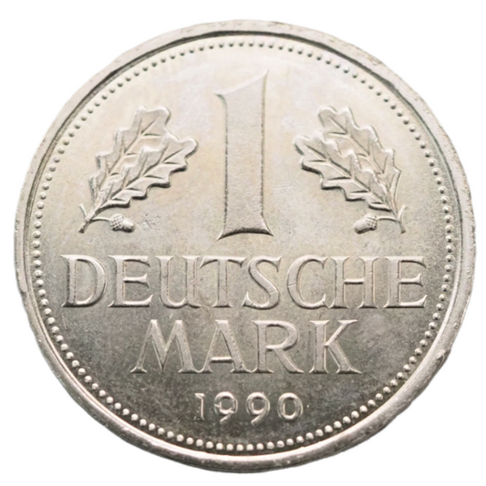 Germany, 1 DM  1990J Coin  ( MS65- 70)