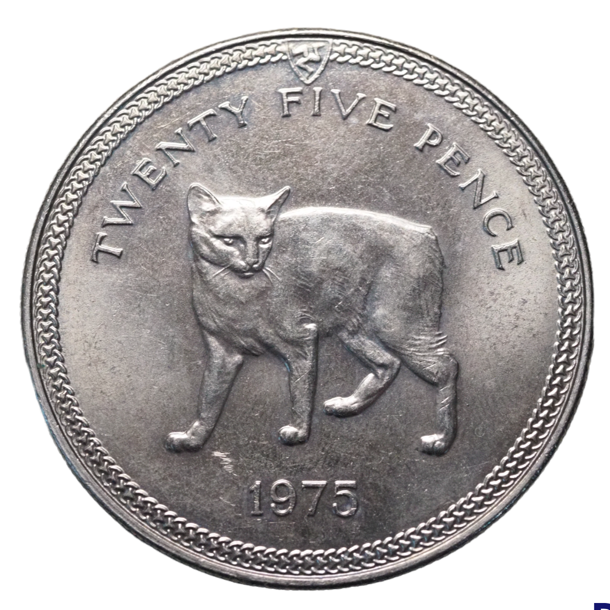 Isle of Man, Twenty Five Pence 1975 Medal