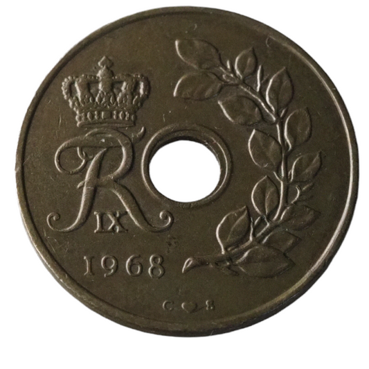 25 Ore, Danmark, 1968 Coin