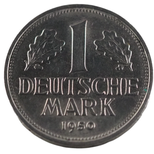 Germany, 1 Deutsche Mark 1950G  MS 65-67