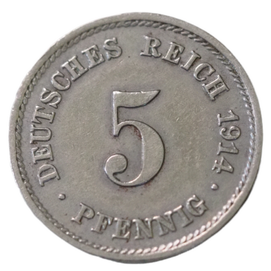 5 Pfenning, Germany 1914E Coin