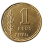 1976 AR Argentina 1 Peso Coin KM# 69