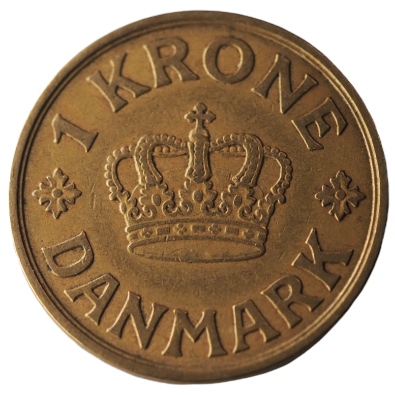 1939 Konge AF Danmark, 1 Krone Coin