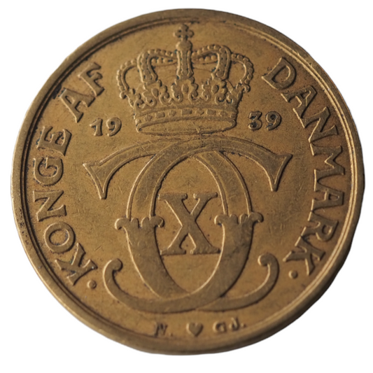 1939 Konge AF Danmark, 1 Krone Coin