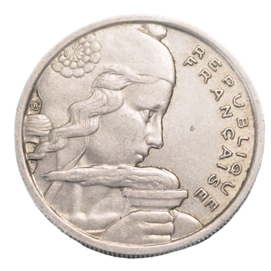 1954 France 100 Francs Coin,  N# 688