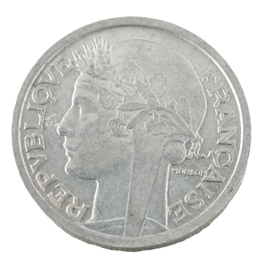 France, 2 Francs 1946 Coin     KM# 886a