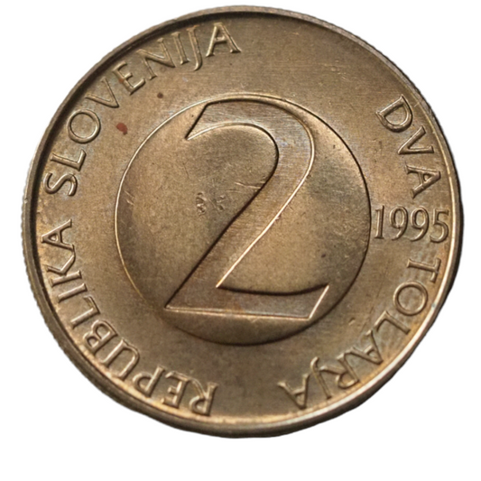 Coin, Slovenia 2 Tolarja 1995,  UNC