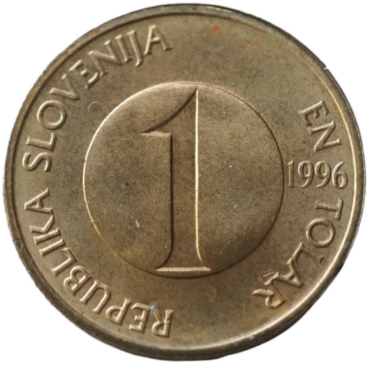 Coin, 1 Tolar , Slovenija 1996, UNC