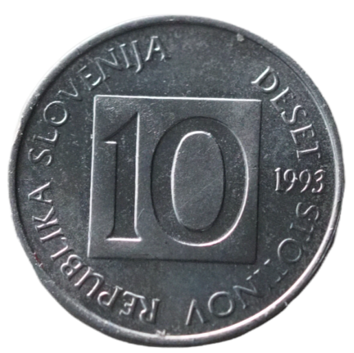 Coin, Slovenia 10 Stotinov 1993  UNC