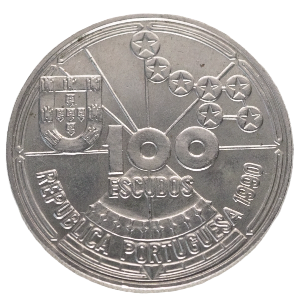 Portugal,  100 Escudos 1990, Astronomic Coin   N# 7189