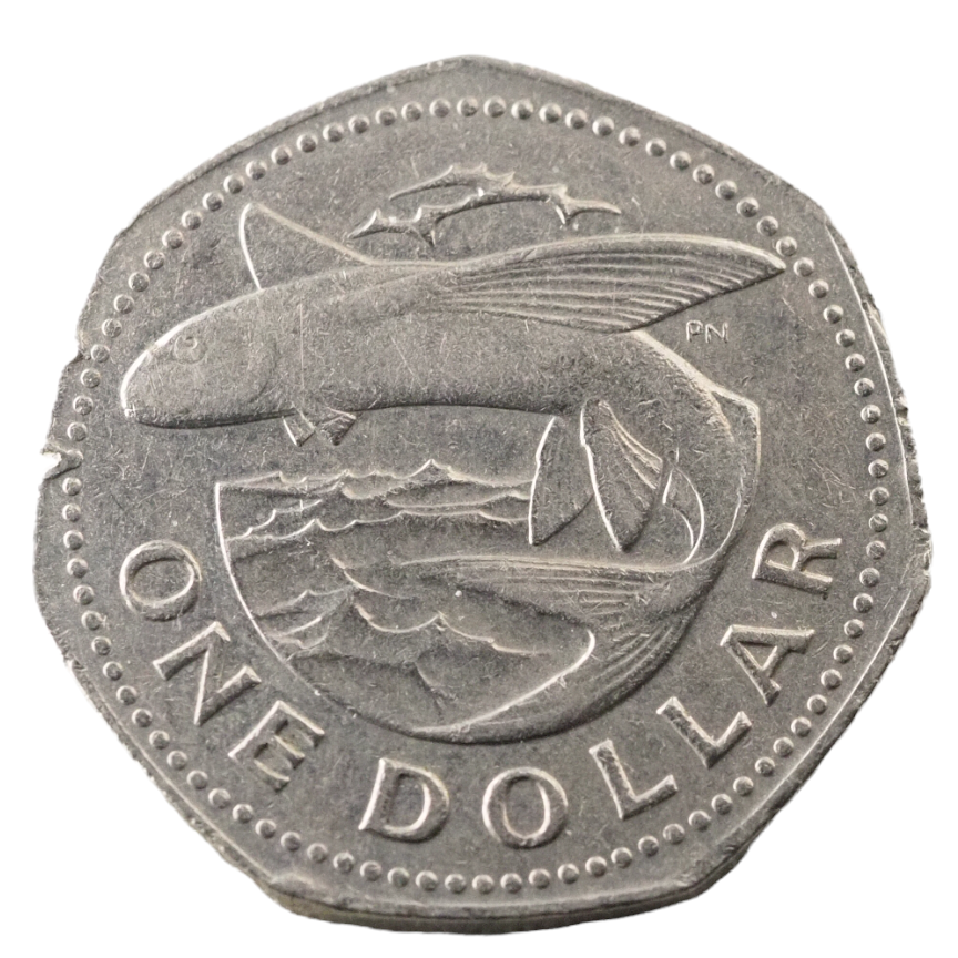 One Dollar, Barbados 1979 KM# 14.1 Coin