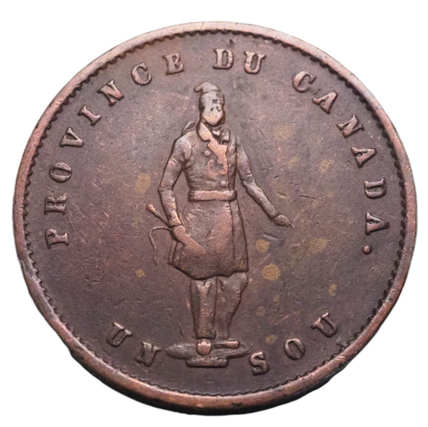 Canada, 1852, Quebec  Bank Half Penny/ Un Sou Token