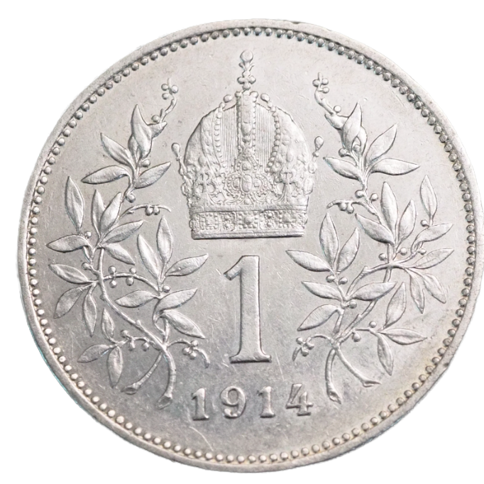 Austria,  1 Corona   1914  Silver Coin,    KM# 2820