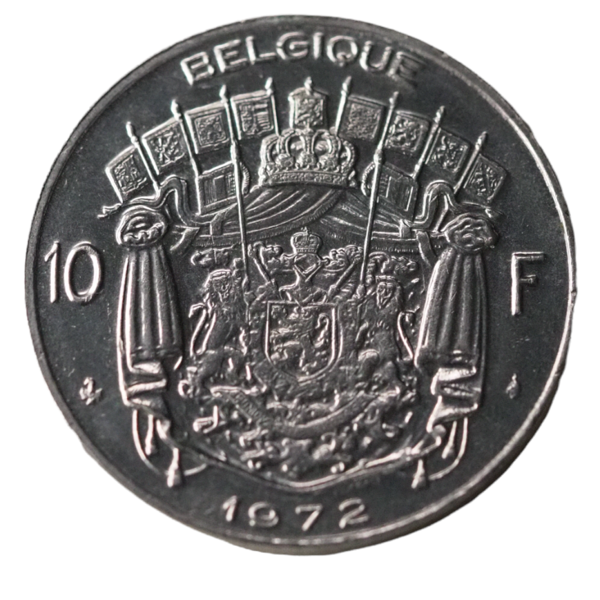 10 Francs, Belgium 1972 Coin