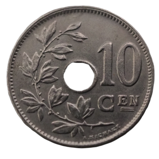 10 Centimes, Belgium 1927 Coin