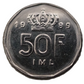 50 F, Luxembourg 1989 Coin