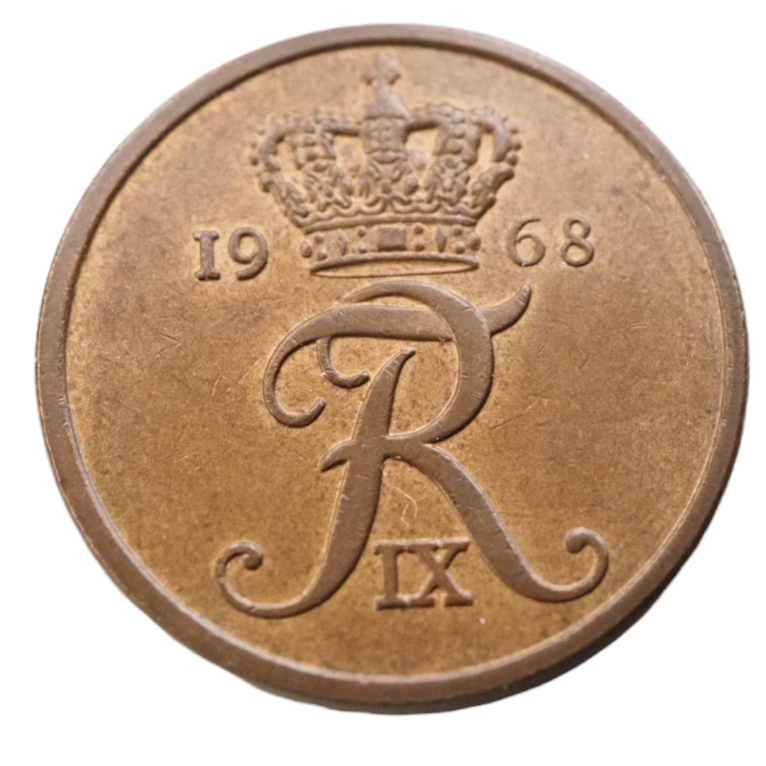 5 Ore, Denmark 1968 Coin