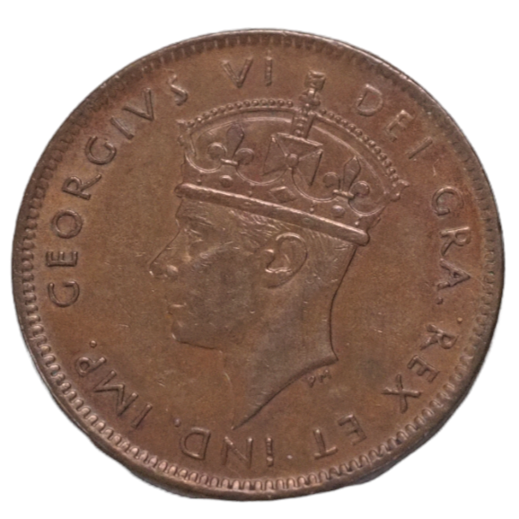 Canada,  1941 Newfoundland Bronze Small 1 One Cent, UNC   KM# 18