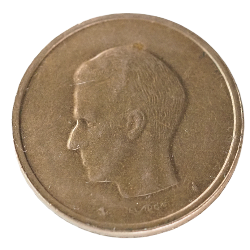 1981 20 Francs Belgium Coin, Nickel Brass