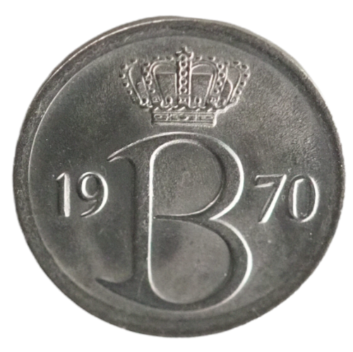 25 Centimes, Belgium 1970 Coin