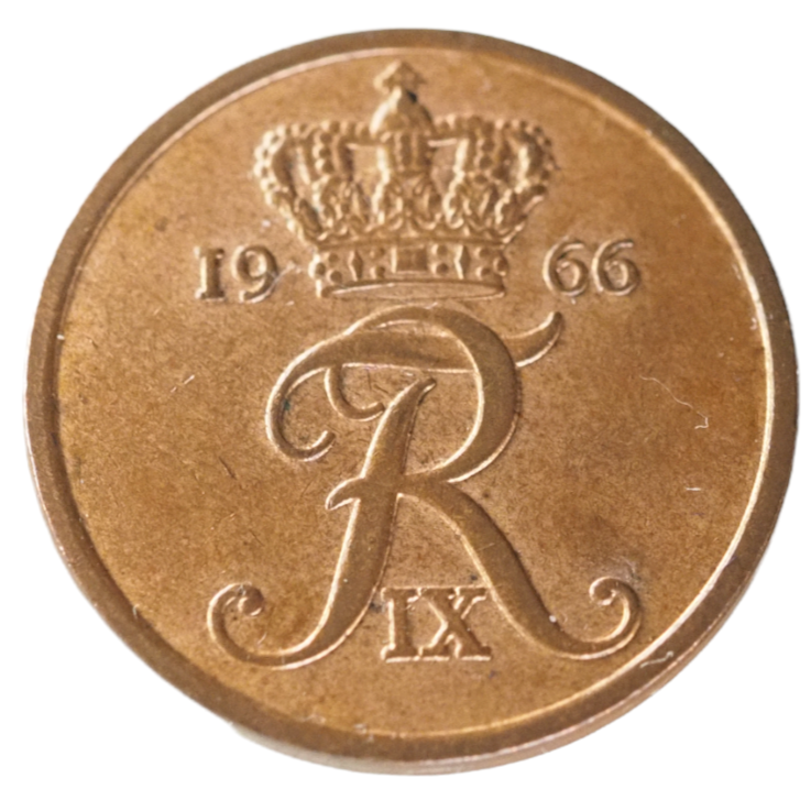 5 Ore, Denmark 1966 Coin