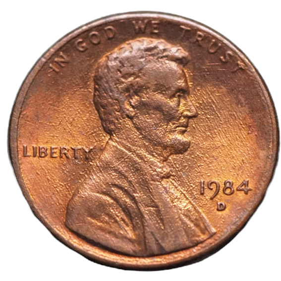 1984 D Lincoln One Cent  USA   Coin